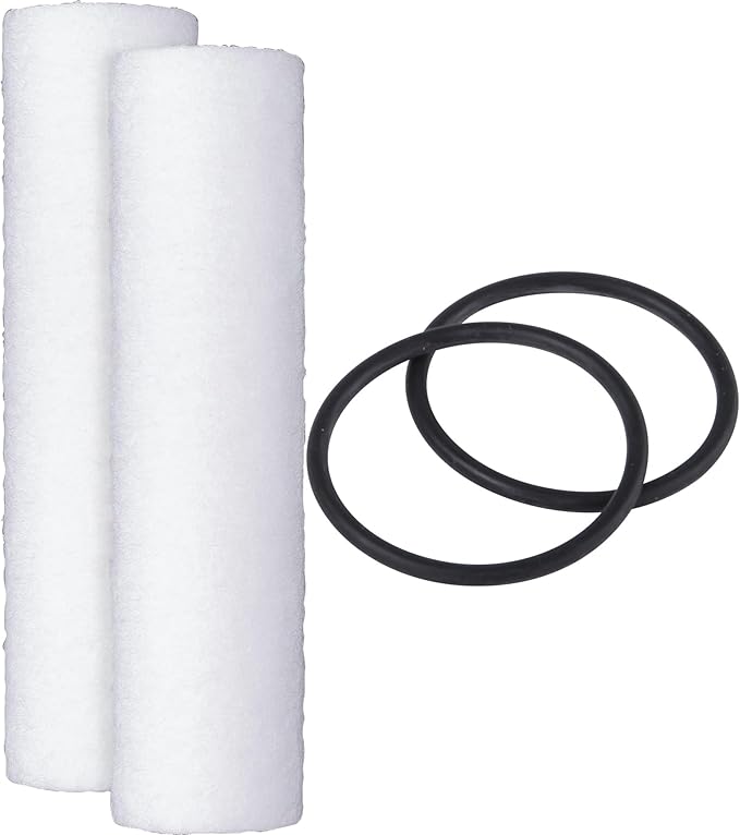 F4Y – Sediment Water Filter Cartridges Compatible with FXUSC, GXWH04F, GXWH20S Models – Removes Bad Taste & Odor – Whole House Replacement Filter Cartridge – 10" x 2.5" (2 Pack with 2 O-Rings)