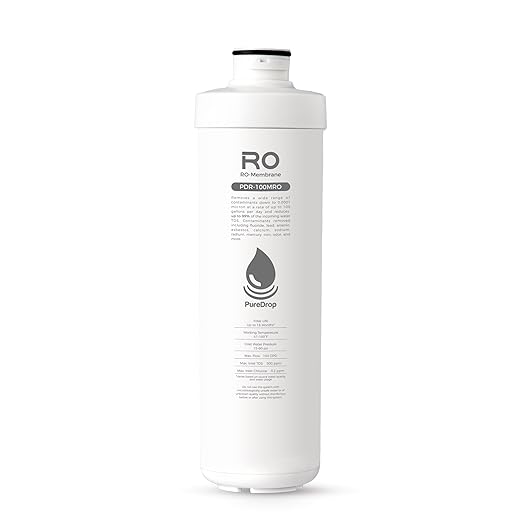 PDR-100MRO 100GPD RO Membrane Reverse Osmosis Replacement Water Filter for PDR-100RO Tankless Reverse Osmosis Water Filtration System