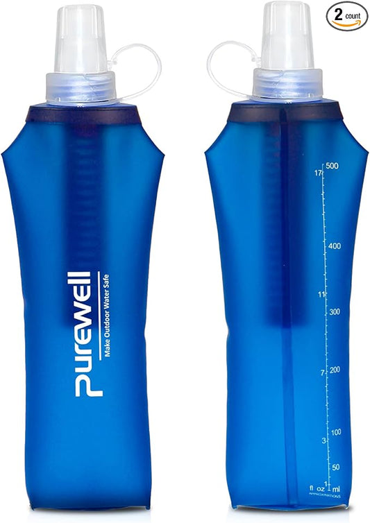 Water Bottle Filter Container BPA Free Outdoor Filtered Water Bag for Sport Camping and Hiking