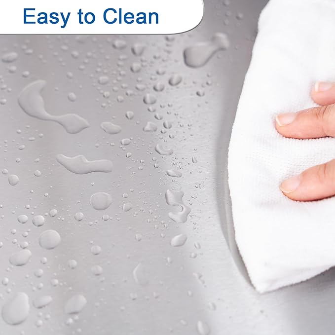 HARDURA Stainless Steel Shelf 18" x 60", 450lb Commercial Shelves Wall Mount Metal Shelving with Backsplash and Brackets for Kitchen, Restaurant, Laundry Room and Home