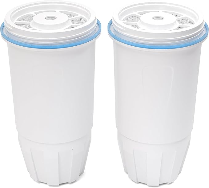 Water Filter Replacement Compatible with Zero Pitcher and Dispenser ZR-001 ZR-017 ZR-004 ZP-006 ZD-013 ZS-008, 5-Stage Filter System Fit for Zero Water Filter, 2 Pack