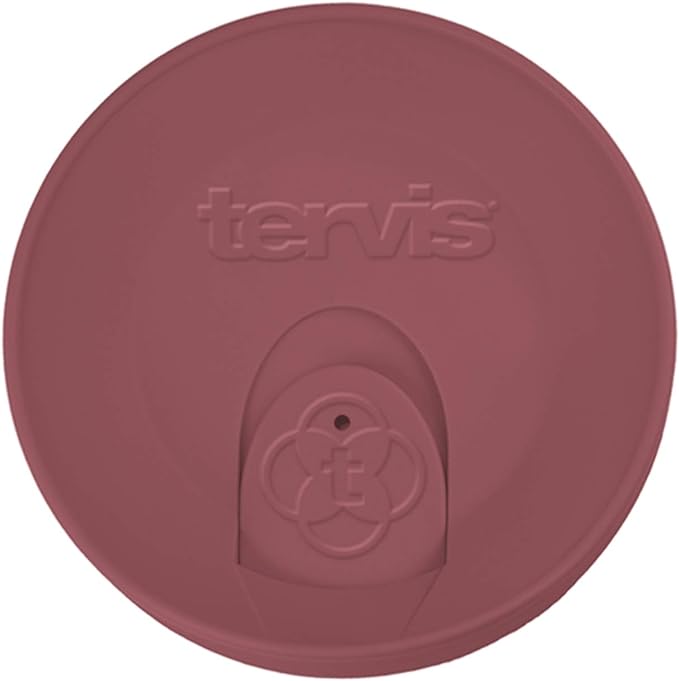Tervis Travel Lid Made in USA Double Walled Insulated Tumbler Travel Cup Keeps Drinks Cold & Hot, Fits 16oz Tumblers, Elderberry Wild