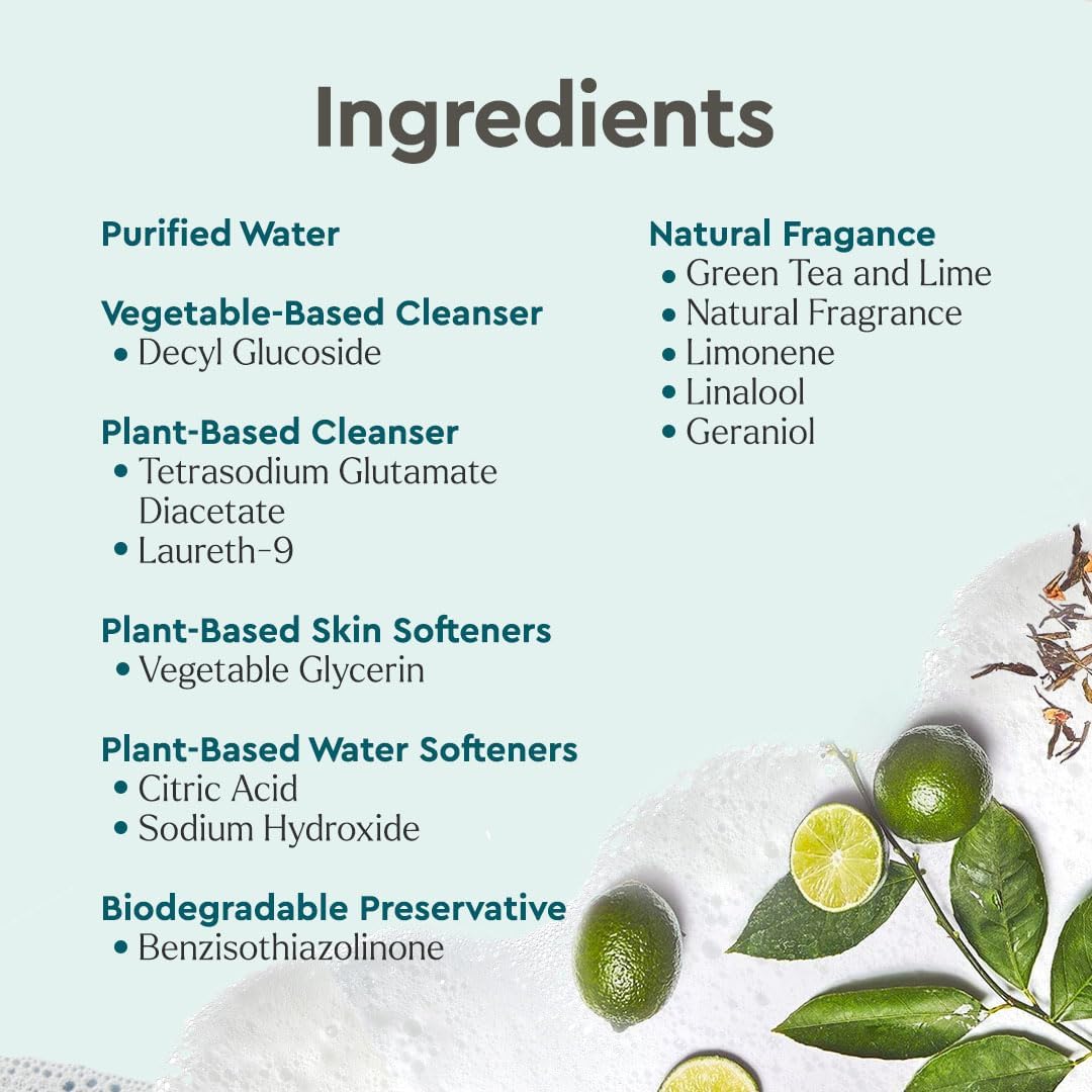 Puracy 99.9% Natural All Purpose Cleaner Concentrate - Makes 128oz Multi Purpose Cleaner - Green Tea & Lime - Surface Cleaner, Floor Cleaner, Kitchen, Cleaner, Bathroom Cleaner - Cleaning supplies