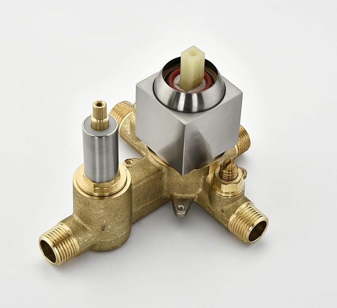 Shower Fixtures Brushed Nickel With 8 Inches Shower Head And Pressure Balance Shower Valve, Shower Systems With Rain Shower And Handheld