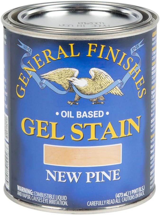 General Finishes Oil Base Gel Stain, 1 Pint, New Pine