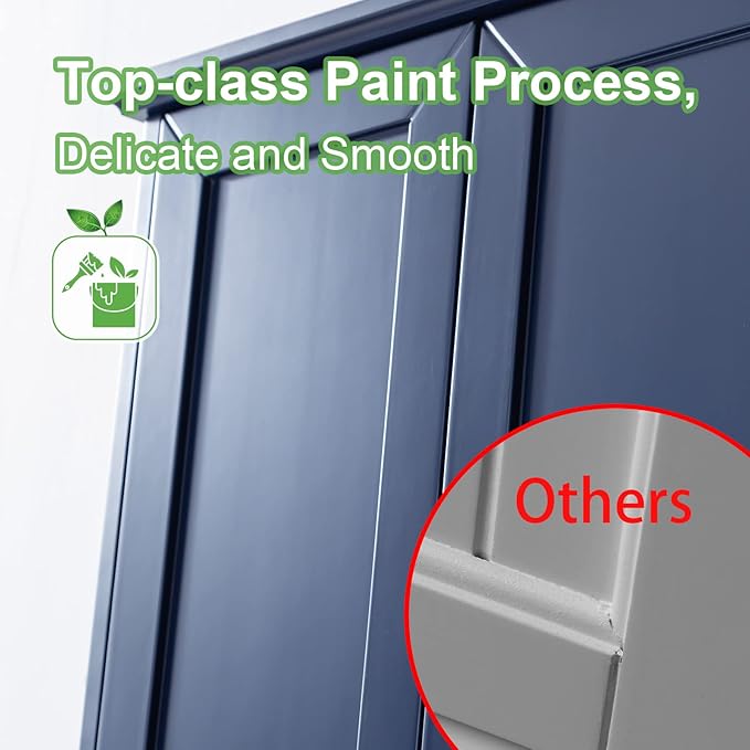 Navy Blue Bathroom Cabinet Wall Mounted with 2 Doors and Adjustable Shelf, 23"x29" Wooden Medicine Cabinet Over Toilet Storage Wall Hanging Cabinets for Bathroom,Bedroom,Kitchen,Laundry Room