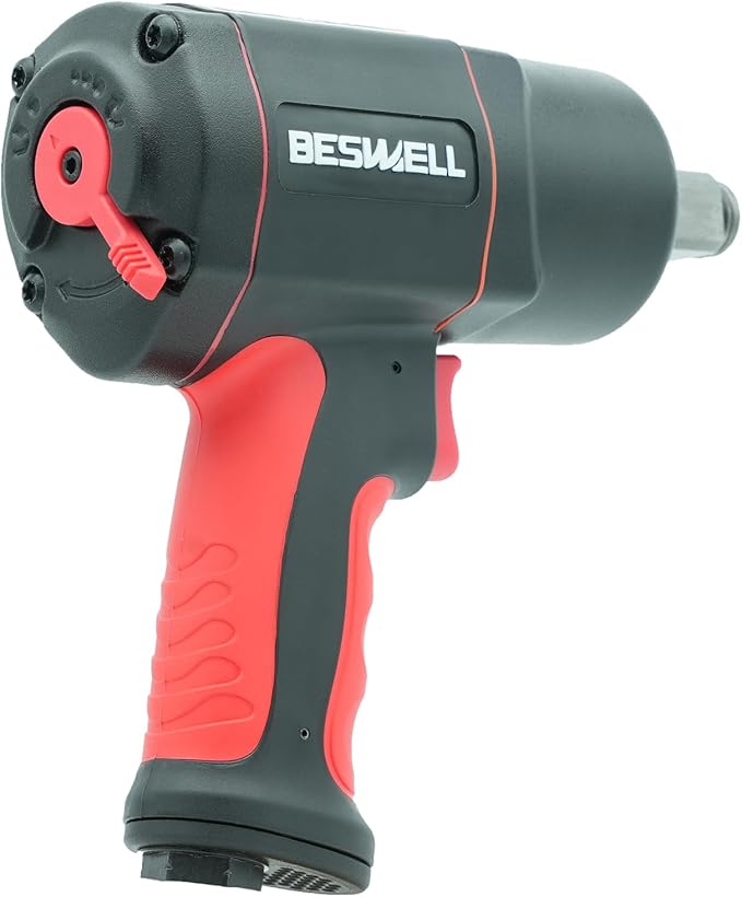BESWELL® 3/4-Inch Light weight mini size Air Impact Wrench with Up to Real 1230 Foot-Pounds Max Loosen Torque Output