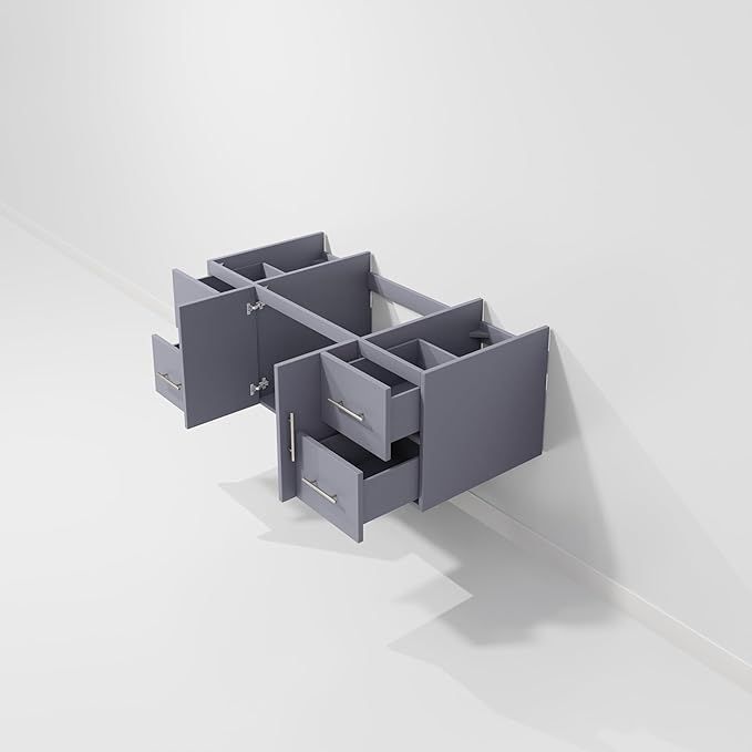 Sonoma 48 in. W X 22 in. D Dark Grey Single Bath Vanity Cabinet Without Countertop