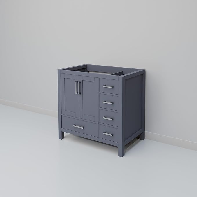 Big Sur 36 in. W X 22 in. D Dark Grey Single Bath Vanity Cabinet Without Countertop