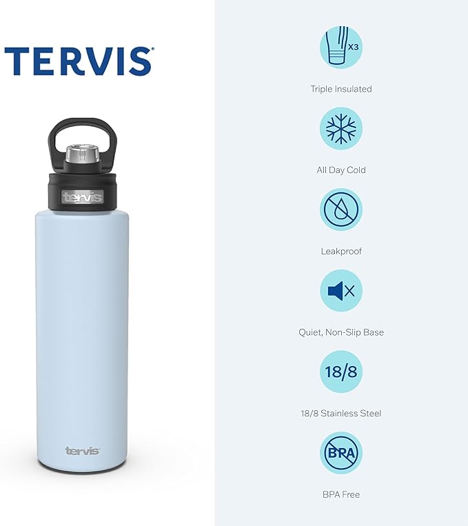 Tervis NFL Denver Broncos-All in Water, 40oz Wide Mouth Bottle, Stainless Steel