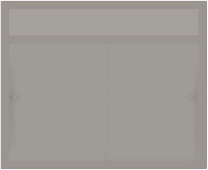 Ketcham SDL-2419-24" W x 19" H Sliding Door Series Surface Mounted Polished Edge Mirror Door Medicine Cabinet