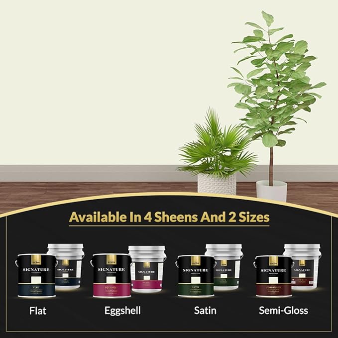 EVOLVE Signature Paint & Primer: Luxury Paint & Primer for Indoor & Outdoor Surfaces, Minimal Odor, Eggshell Sheen (Sailcloth White, 1 Gallon)