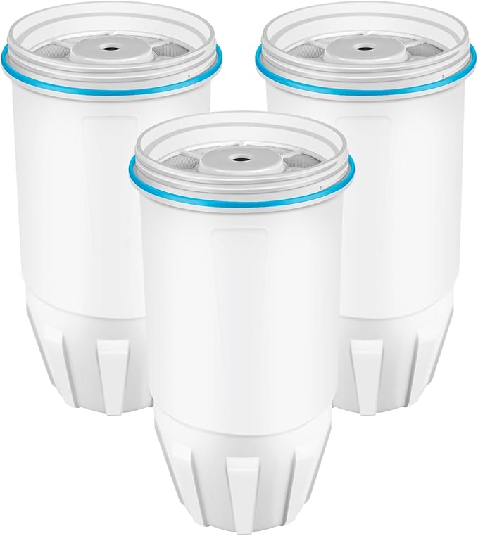 Upgraded Water Filter Replacement for ZERO Pitchers and Dispensers ZR-001 ZR-017 ZD-010RP, Multi-Stage Filter System Reduce Lead, 0 TDS, 3 Packs