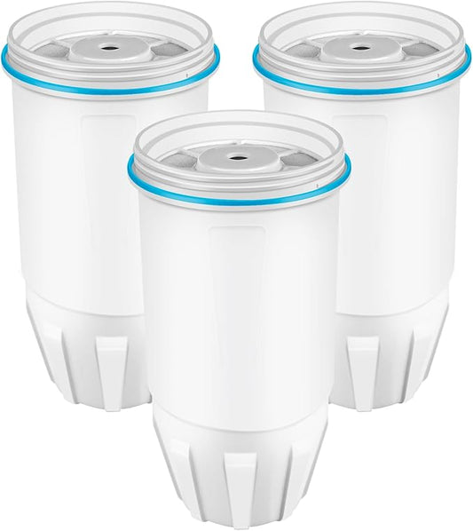 Upgraded Water Filter Replacement for ZERO Pitchers and Dispensers ZR-001 ZR-017 ZD-010RP, Multi-Stage Filter System Reduce Lead, 0 TDS, 3 Packs