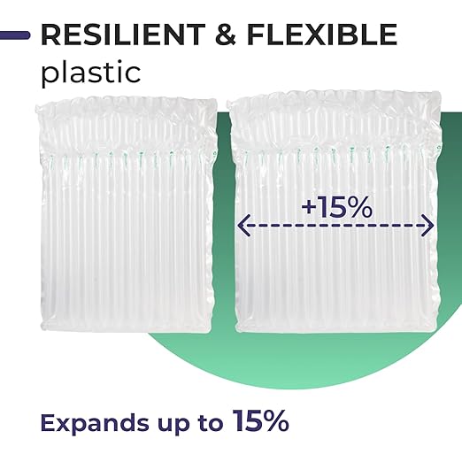 IDL Packaging Inflated 12" Laptop and Tablet Protective Bags, Self Sealed, Pack of 1 - Reusable Air Column Bags for Packing, Travel and Shipping - Durable Case for Laptops and Tablets