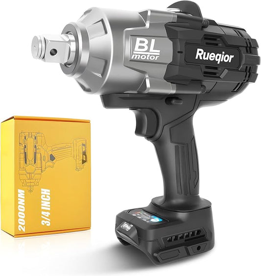 Cordless Impact Wrench 3/4" for DeWalt 20V MAX Battery, Impact Wrench 1500FT-LBS(2000N.m) High Torque Brushless Electric Impact, with 3 Speed Modes Power Impact Driver