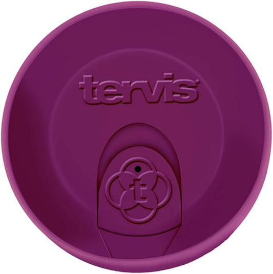 Tervis Travel Lid Made in USA Double Walled Insulated Tumbler Travel Cup Keeps Drinks Cold & Hot, Fits 16oz Tumblers, Maroon