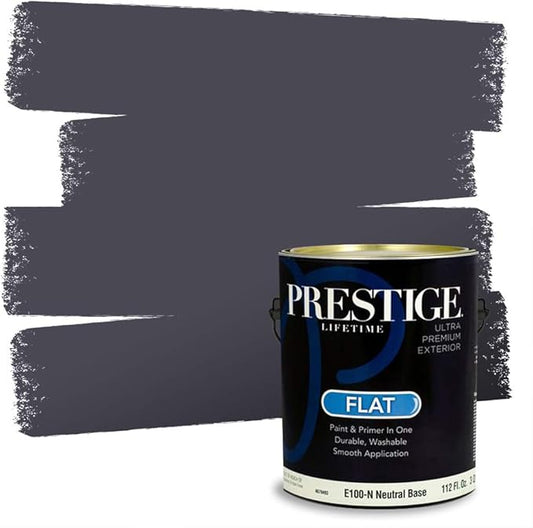 PRESTIGE Exterior Paint and Primer in One, Dusk Dreams, Flat, 1 Gallon