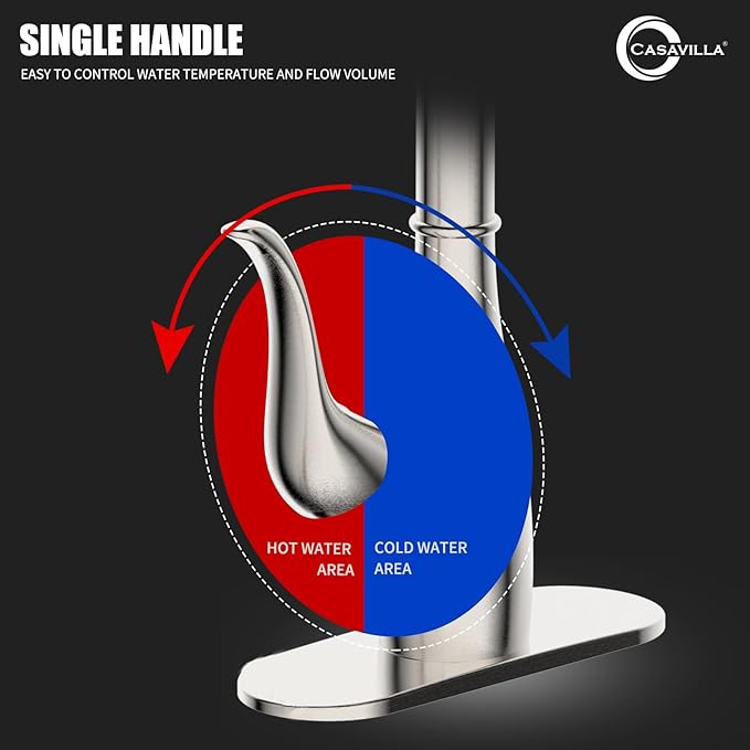 Kitchen Faucet with Soap Dispenser, Faucet for Kitchen Sink, Single Handle Stainless Steel Kitchen Sink Faucets with Pull Down Sprayer and Deck Plate, RV Sink Faucet, Nickel Brushed