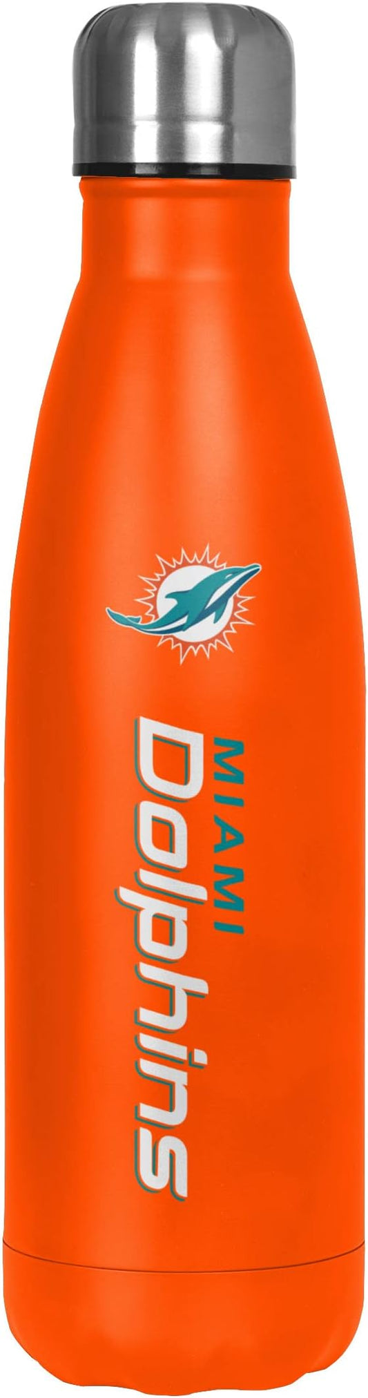 FOCO NFL unisex-adult NFL Team Logo Wordmark Chill Water Bottle