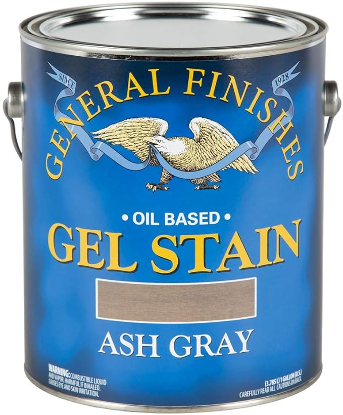 General Finishes Oil Base Gel Stain, 1 Gallon, Ash Gray