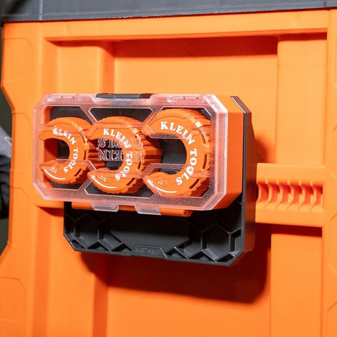 Klein Tools 50048 C-Style Copper Tubing Cutter Set with 1/2, 3/4, and 1-Inch Cutters, MODbox Case, Ultra-Compact for Tight Spaces, 3-Piece