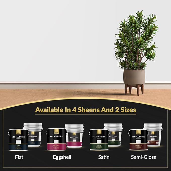 EVOLVE Signature Paint & Primer: Luxury Paint & Primer for Indoor & Outdoor Surfaces, Minimal Odor, Eggshell Sheen (Fog Gray, 5 Gallon)