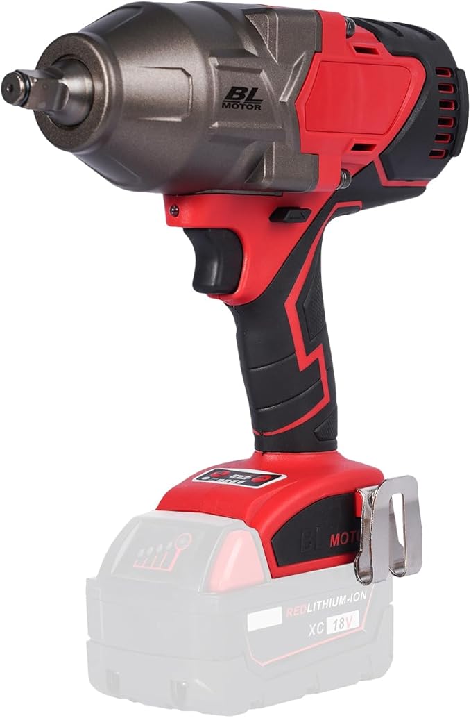FSYAO 18V 1/2 inch cordless impact wrench-brushless, 1100 ft-lbs(1500Nm) maximum torque, 4-speed adjustment, automatic start and stop.(Main unit only, no battery).