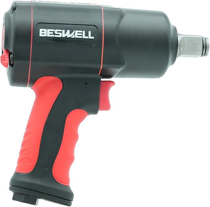 BESWELL® 3/4-Inch Light weight mini size Air Impact Wrench with Up to Real 1230 Foot-Pounds Max Loosen Torque Output