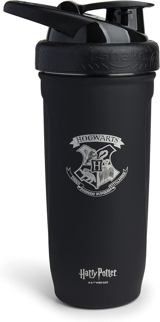Smart Shake Reforce Stainless Steel Harry Potter Hogwarts Crest Shaker Bottle (900 ML /30oz) | Light Weight Resistance Sports Shaker Bottle with a Soft Lid | Leakproof, BPA Free & DEHP Free