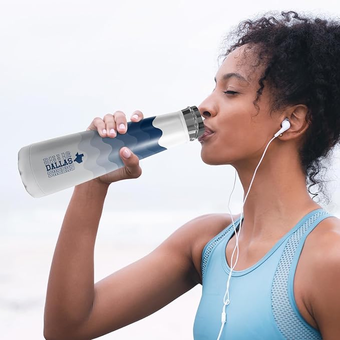 16oz Dallas New Cola Bottle Insulated Water Bottle Stainless Steel Thermos Cup, Reusable Water Bottles Leak Proof Metal Sports Water Bottle