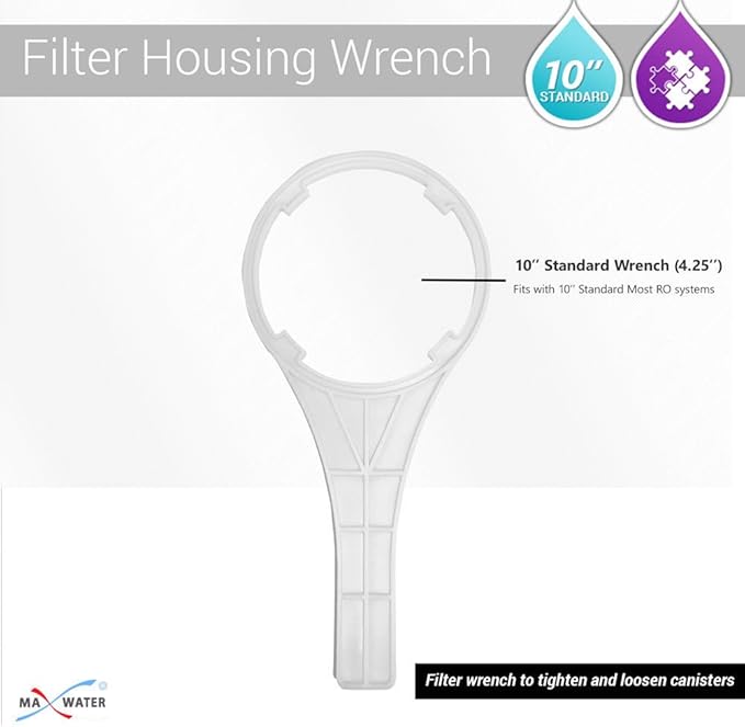 Max Water Variation 10"x4.5" & 20"x4.5" Filter Housing Wrench Opener (For Housing size 10" x 2.5")