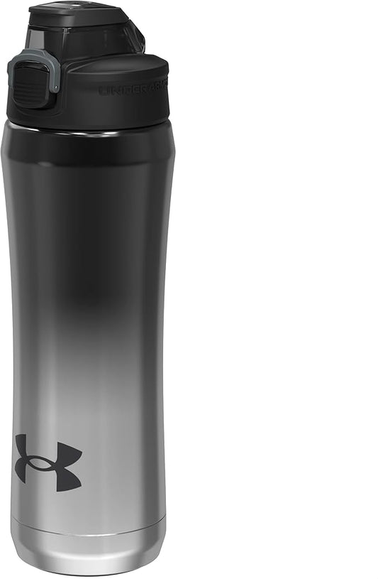 Under Armour 18oz Beyond Stainless Steel Water Bottle, Vacuum Insulated, Self Draining Protective Cap, Leak Proof, For Kids & Adults, All Sports, Gym