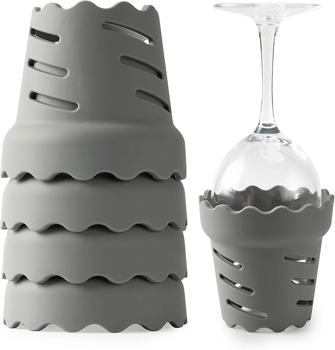 Bottle Drying Rack, 4PCS Water Bottle Dryer Silicone Holder Stand for Water Bottle, Wine Glass, Coffee Mug, Tumbles Travel-Friendly Drying Rack, Multi-Use