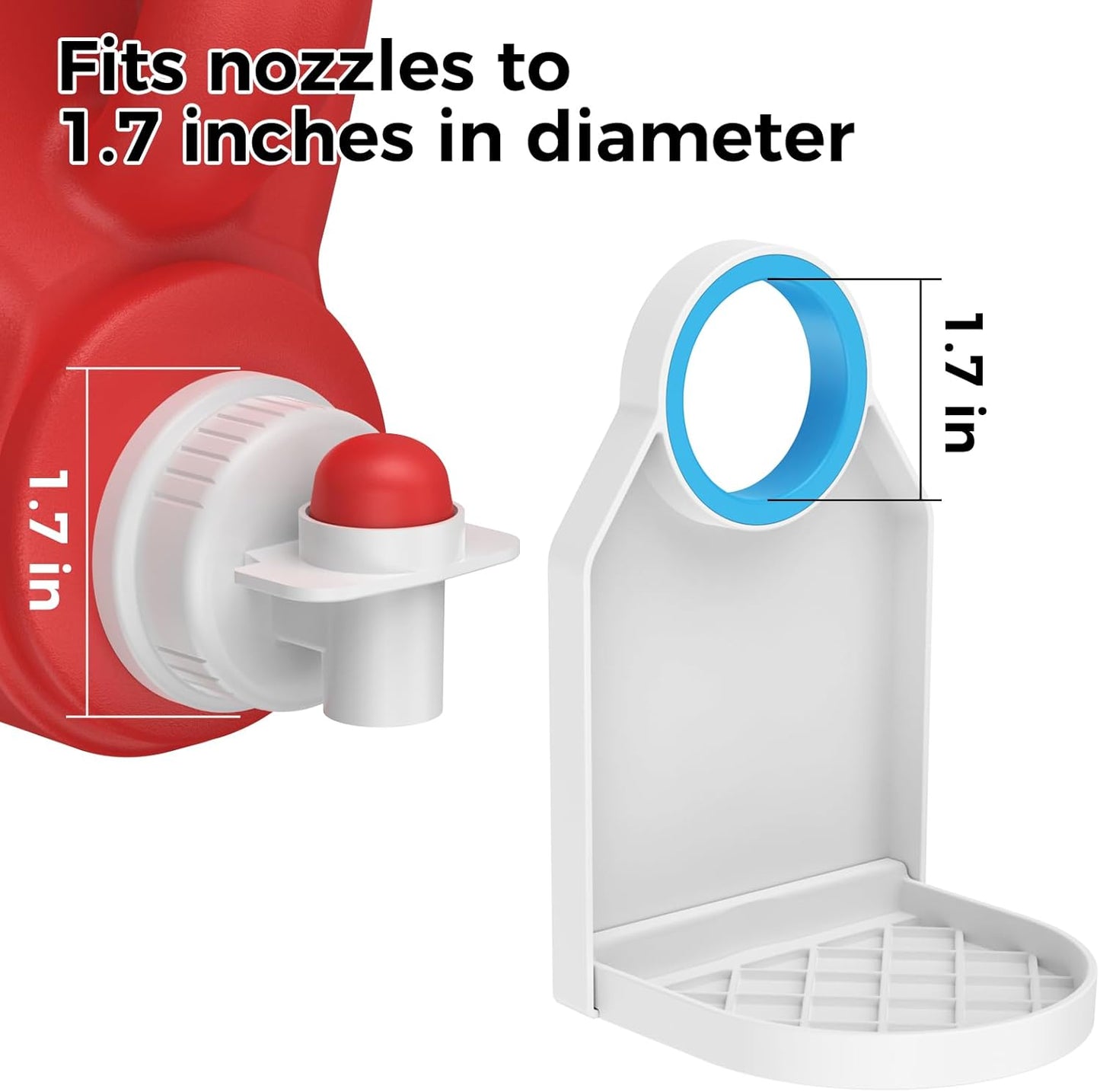 Laundry Detergent dispenser Cup Holder,Nozzle Upgraded Labor-Saving Switch Easily No More runny or Messy Laundry Detergent, Laundry Cup Holder and drip Tray room organization and storage