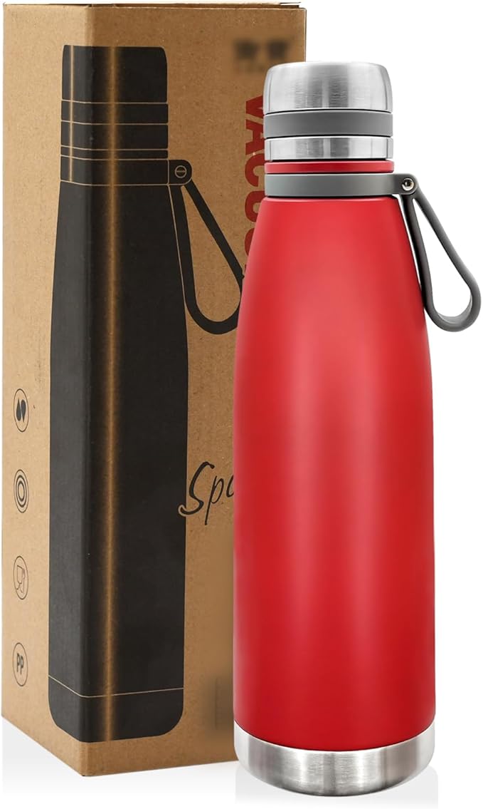22oz Thermos for Hot and Cold Drinks, Coffee Thermos Water Bottle, Wide Mouth Thermal Cups- Leakproof Stainless Steel Insulated Thermos - Commute, Travel, and Picnic Friendly