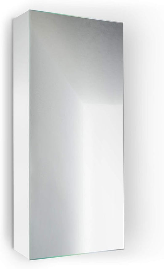 Krugg Medicine Cabinet | Recess or Surface Mount | Blum Hinge 170 Degree Soft Close | (15"x30")