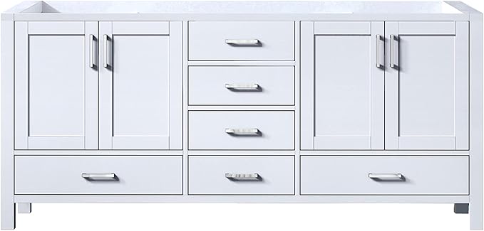 Big Sur 72 in. W X 22 in. D White Double Bath Vanity Cabinet Without Countertop