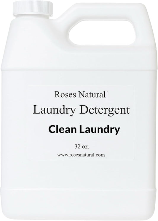 Plant-Based Liquid Laundry Detergent, 32 Fl Oz, Multiple Scents, HE Compatible (Clean Laundry)