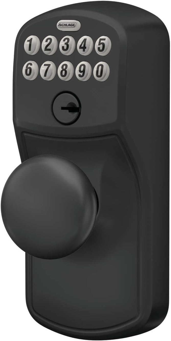 SCHLAGE FE595 622 PLY Keypad Entry with Flex Electronic Lock, Matte Black