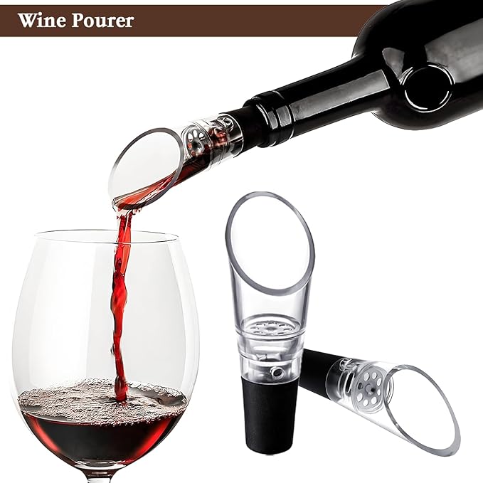 Wine Opener, Wing Corkscrew Wine Opener,Easy to Use, Sturdy Durable Manual Corkscrew (Black)