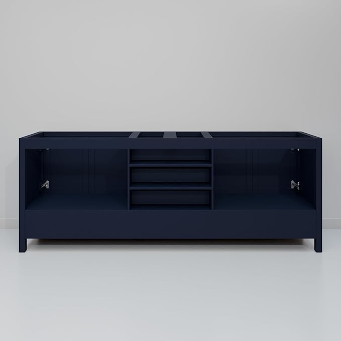 Big Sur 80 in. W X 22 in. D Navy Blue Double Bath Vanity Cabinet Without Countertop