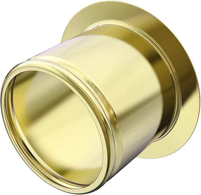 BOTEMY B9179 Extended Garbage Disposal Flange Deep Kitchen Sink Flange Stainless Steel for 3-1/2 Inch Standard Sink Drain Hole(Extended, Gold)