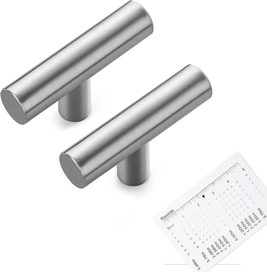 Ravinte 24 Pack | 2" Cabinet Pulls Brushed Nickel Stainless Steel Kitchen Cupboard Drawer Pulls Cabinet Handles 2 Inch Length with Mounting