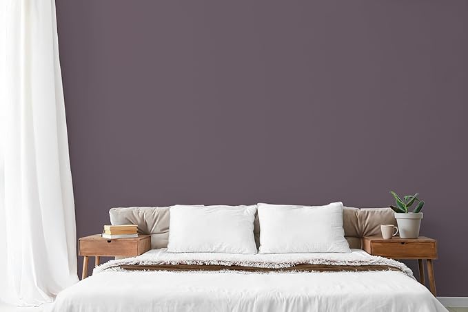 EVOLVE Paint & Primer: Environment-friendly, Low Sheen with One-coat Coverage for Interior & Exterior surfaces (Gentle Plum, 5-Gallon)