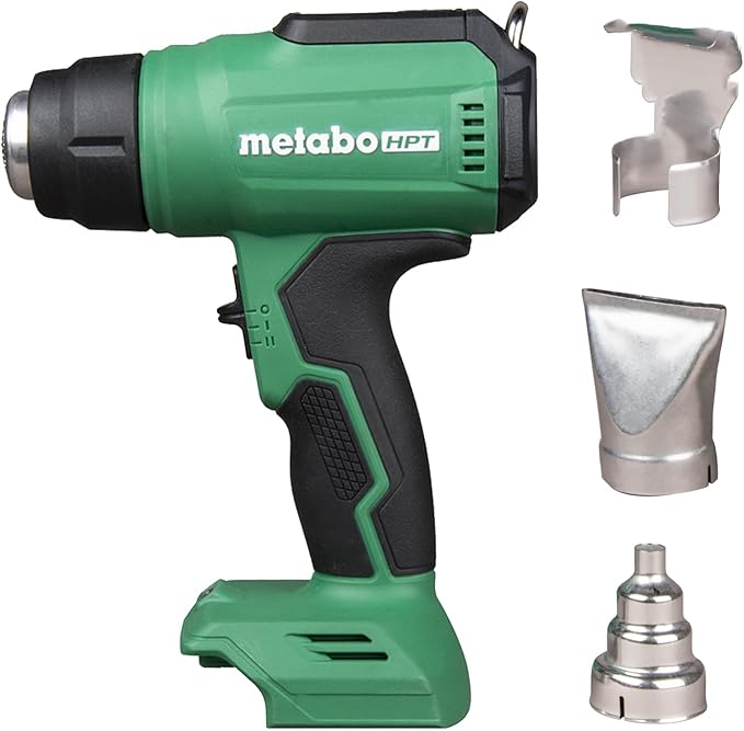 Metabo HPT 18V MultiVolt Cordless Heat Gun, Adjustable Heat Settings, Illuminated LCD Display, Compact and Lightweight, Ergonomic Design, Pro Tool Innovation Award Winner, RH18DAQ4