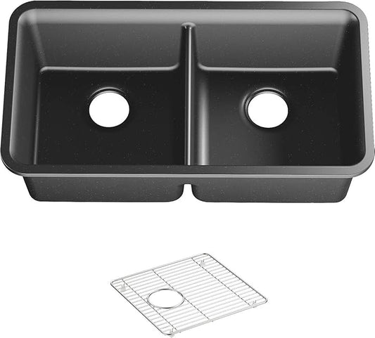 KOHLER 8199-CM7 Cairn Sink, 33 in, Matte Graphite