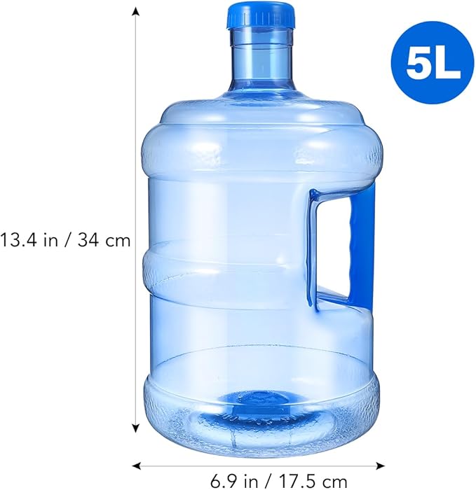 Kisangel Water Jug 1pc 5l Large Outdoor Water Container Portable Water Jug Camping Reusable Outdoor Water Container
