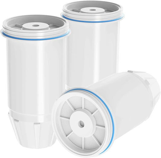 Water Filter Replacement Compatible with Zero Pitchers and Dispenser, Replace ZR-001 ZR-017 ZR-004 ZD-013 ZS-008, Multi-Stage Filter System Reduce Lead, Chromium, PFOA/PFOS and TDS, 3pack