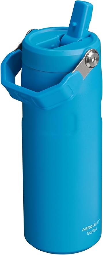 Stanley IceFlow Flip Straw 2.0 Water Bottle| Built-In Straw with Larger Opening | Lightweight & Leak-Resistant | Insulated Stainless Steel | BPA-Free